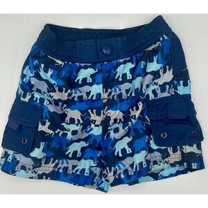 Baby GAP Swim Trunks. Size: 6-12 Months. Blue Animals (882)